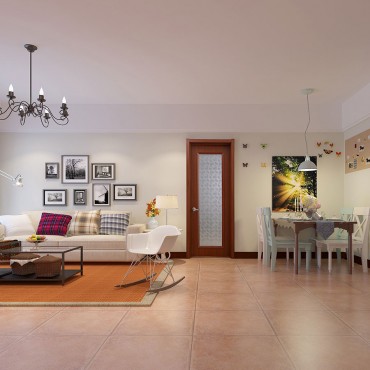 派的门实木复合门MA-014B落基枫雨