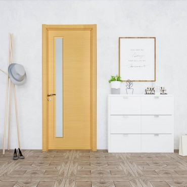 派的门实木复合门MA-013B横纹米橡