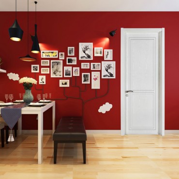 派的门实木复合门MA-004纯真-雪影