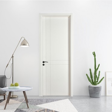 派的门实木复合门MA-002 淡雅奶白|烟熏色|轻奢灰|燕麦色|金色樱桃