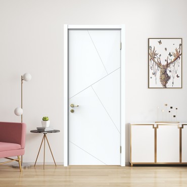 派的门 油漆木门 YA-002 混油白|99分白|莫兰迪灰